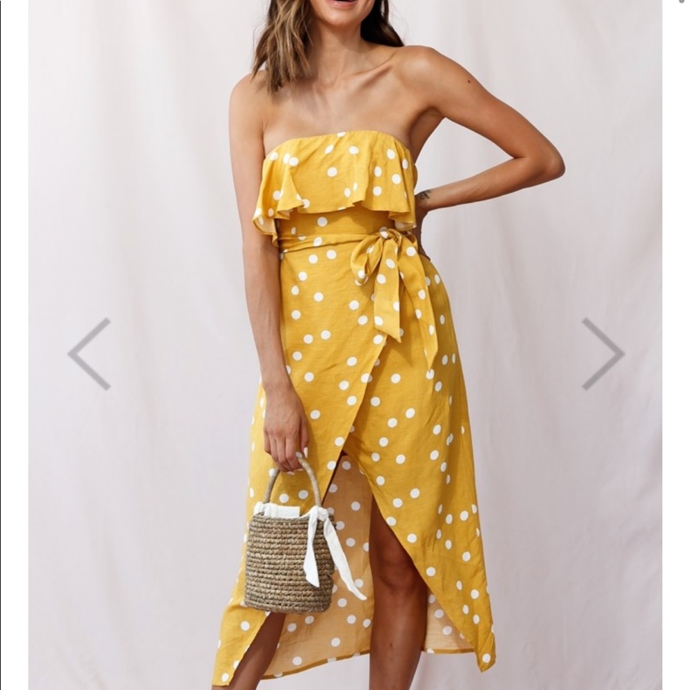 Yellow Polka Dot Dress